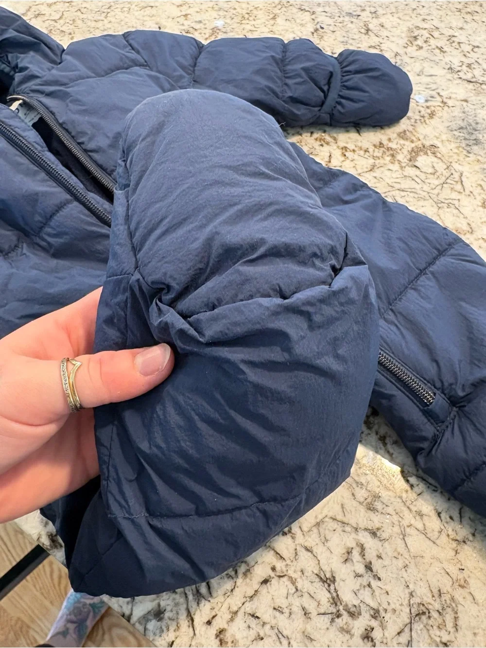 Old Navy Infant Hooded Puffer One-Piece